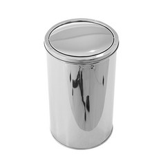 Happy Plus 不鏽鋼搖蓋式垃圾桶 20L, 銀色