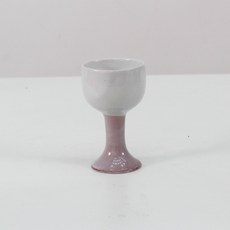 달소금 국산 도자기 손잡이 술잔, 코랄핑크, 1개
