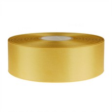 고밀도주자 공단 리본끈 6mm, 금색, 90m