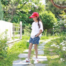 jkids 女童透氣閃亮剪裁牛仔褲 J6015