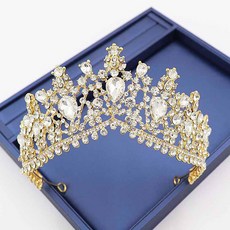 Estella 歐式水晶髮飾 ffs301, 1個, 金色