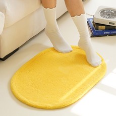 노크노크 마카롱 컬러 욕실 발매트 주방매트, 옐로우