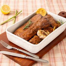 HAPPY JUNG Korea Reine 深長方形碗, 1個, 白色