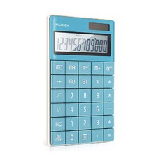 NUSIGN Deli 摩登12位數計算機 N104, 浣熊藍, 1個