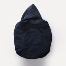 IAMBEBE 絎縫嬰兒背帶連帽圍脖, 海軍藍