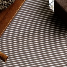 大幅 40支 先染棉 Addy 條紋布料 1487, 1個, 棕色