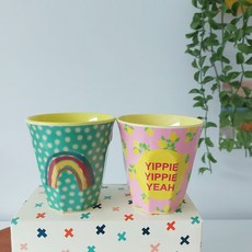 2 件套 Rice Baby Cups, 1套, 彩虹,雅皮士