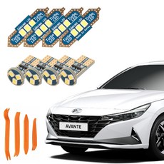 CARTEM Luna LED 汽車室內燈 + 拆卸工具 全套組, 1套, 現代 All New Avante CN7 2020年 4月~
