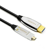 마하링크 하이브리드 광 HDMI TO MICRO HDMI 2.1 UHD 8K 모니터 케이블, 1개, 60m