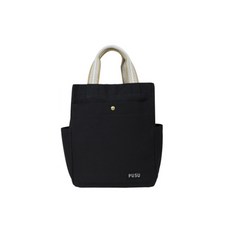 Market A 帆布日常便當袋 黑色 白色, 1個