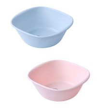 MONACO OLIVE La Pastel 方形臉盆 2件組 小型, 1套, 天空藍, 粉紅色