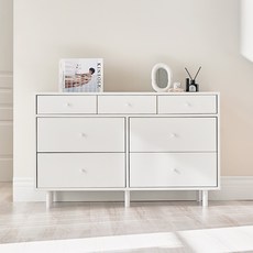 퍼리든 레가토 와이드 서랍장 1200 방문설치, 올화이트, 7단