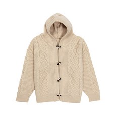 兒童款麻花針織連帽開襟衫 CCV59BNT629