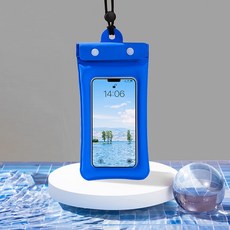 로얄그린 물놀이 핸드폰 방수팩, 블루, 1개