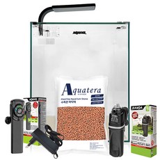 AQUAEL 智能一體式魚缸+生物沙套組, 紅色標準（沙色）