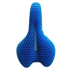 室內自行車坐墊凝膠記憶棉 E型, 1個, 藍色