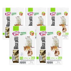 로로펫 햄스터 간식 씨푸드 쿠키, 50g, 5개