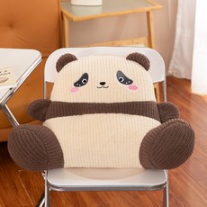몬드스팟 팬더 등받이 의자 쿠션 YY57471, 브라운