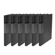 透明文件夾 Hc133 B5 20p, 黑色, 6個