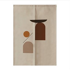 簡約有氣氛的隔間門簾 雙開式, Type 08