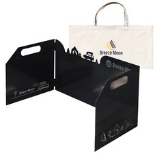 브리즈문 감성 버너 바람막이 M + 가방, 모던블랙, 1세트