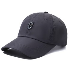 Jjae Jjae Market 春夏透氣棒球帽 BSE-2, 深灰色