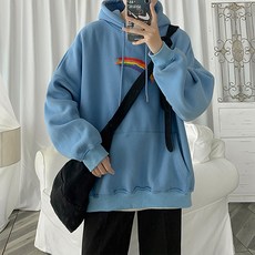 PDS Fashion 彩虹色 Logo 休閒連帽衫