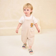 milkmile 兒童透氣冰淇淋熊吊帶褲