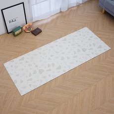 휴팡 강아지 미끄럼방지 PVC 접이형 매트 6T, 테라조, 1개
