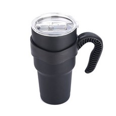 POLICE 대용량 보온보냉 텀블러, 블랙, 900ml, 1개