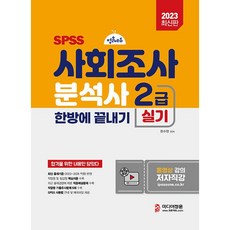 2023 사회조사분석사 2급 실기 한방에 끝내기, 미디어정훈