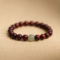 Buddha best 實現願望 避邪 黑檀木 和田玉 念珠手鍊