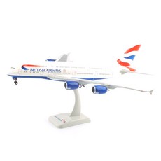 호간윙스 레프리카 1/200 A380 브리티시에어 영국항공 에어버스 모형비행기 HG360298, 혼합색상, 1개