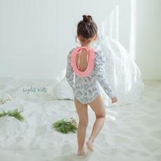 女童 Ludiakids 玫瑰連身泳衣