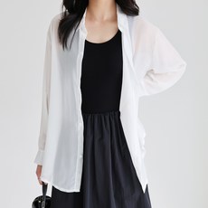 모이르벨라 여성용 클리어 여름 커버업 셔츠 T24SS2-A0368