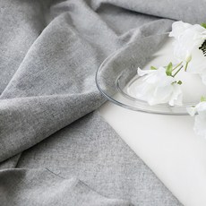 Cheonpam 20支紗先染棉 紐約風素色布料, 灰色(1336)