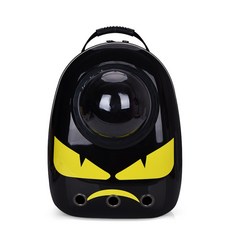 진호 반려동물 우주선 백팩, 몬스터 블랙, 1개