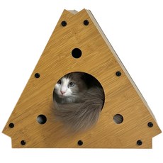 Petca 貓咪三角躲藏屋 補充型貓抓板, 1個, 主商品