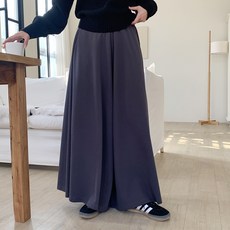Tomatofactory 女款鬆緊喇叭型寬版褲裙