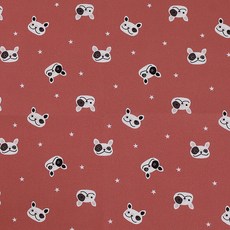 COTTONVILL 20支棉質布料 蘋果色, 110*180cm, 莓紅法鬥款, 1件