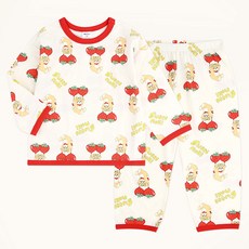mollimelli friends 兒童款我是草莓家居服上下套裝
