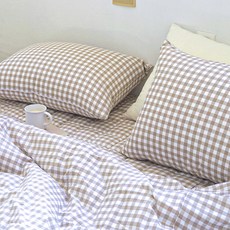 LucidSleep 韓國製柔軟夢幻格紋四季枕頭套