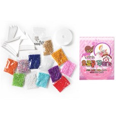 시드비즈 마스크줄 만들기 미니세트 + DIY 오르골 꾸미기 키트, 혼합색상, 1세트