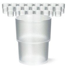 미르코리아 리유저블 다회용 홈카페 PC컵 250ml, 투명, 20개