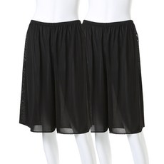 CARRY LUCY 人造絲荷葉邊安全褲 2件組