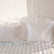 그래이불 고밀도 수피마 코튼 100수 부드러운 프렌치프릴 호텔 베개커버