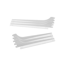 Ovill 25mm間距軌道層板托架 白色 左 + 右 套組, 3套