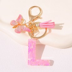 ING Market 粉紅粉紅可愛字母商品掛飾, 1個, L