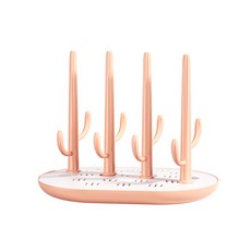 ABM 仙人掌造型奶瓶瀝水晾乾架, 粉色