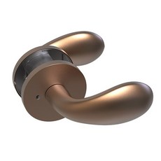 버튼 레버형 방문손잡이 브라운 SSL-2963, 2개